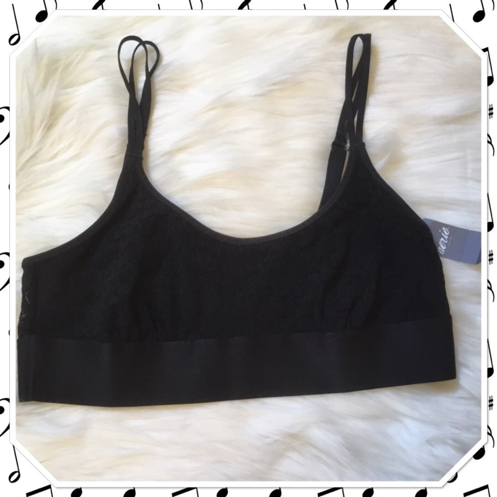Aerie Lace Bralette - Black - Small - NWT